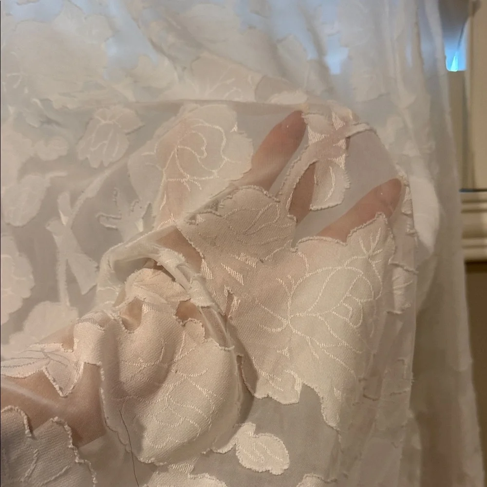 NWOT Ellen Tracy White Floral Men's Shirt - Picture 6 of 8